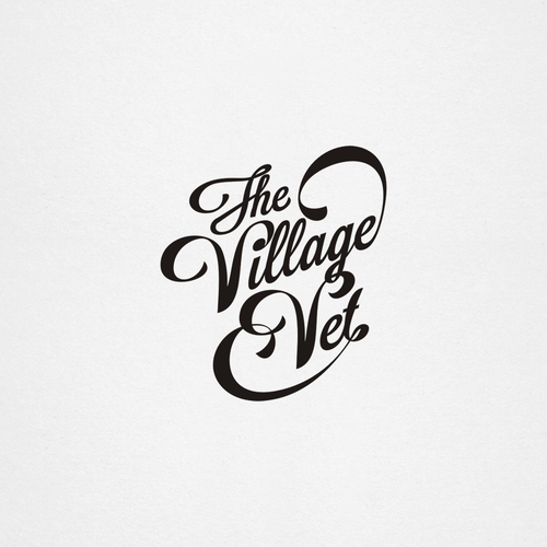 Animal hospital design with the title 'The Village Vet'
