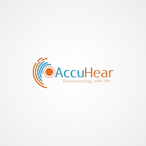 Conceptual brand with the title 'Logo concept for AccuHear'