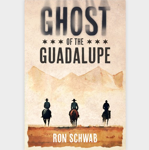 Western book cover with the title 'Ghost of the Guadalupe'