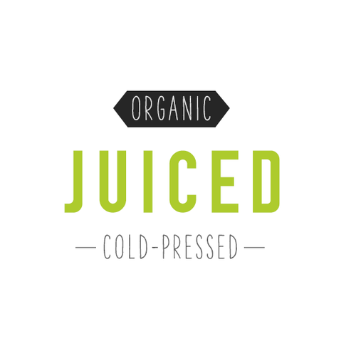 Juice bar design with the title 'Organic Juice Bar'