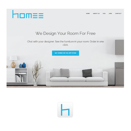 Comfort logo with the title 'Mobile Interior Design App '