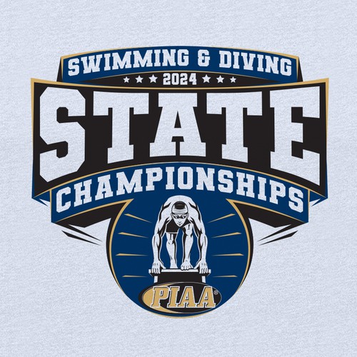 School t-shirt with the title 'SWIMMING & DIVING'