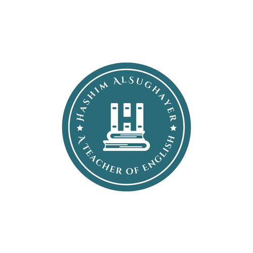 Teacher logo with the title 'ENGLISH TEACHER LOGO'