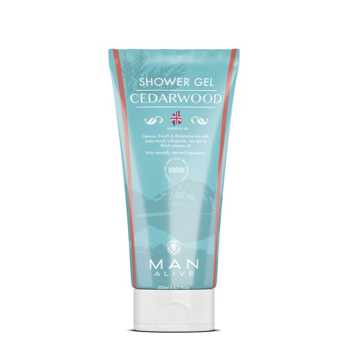 Shower design with the title 'Design for shower gel'