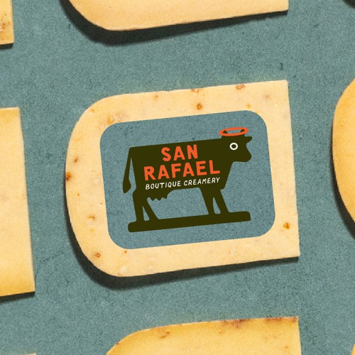 Design with the title 'Logo Concept for San Rafael Boutique Creamery'