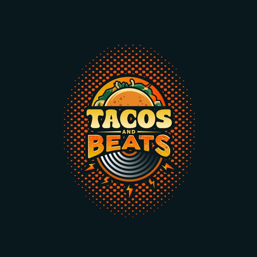 Intriguing design with the title 'TACOs and BEATS'