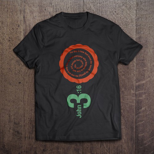 Floral t-shirt with the title 'Bible Verse T-Shirt Contest - GO!!!'