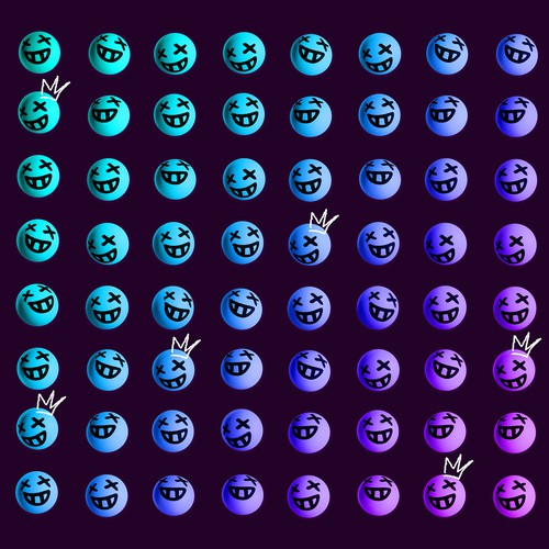 3D artwork with the title ' Smiley Face - Urban & Graffiti Artists design for Los Angeles fashion brand'