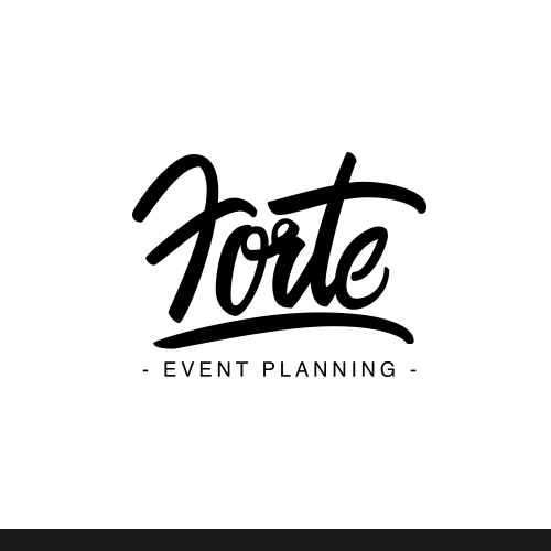 Brush pen design with the title 'Forte Logo'