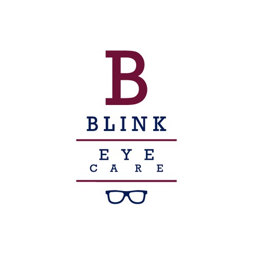 Eye care logo with the title 'Blink Eye Care'
