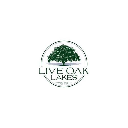 Logo with the title 'live oak'