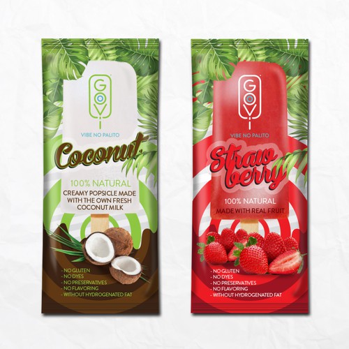 Ice cream design with the title 'Ice cream Popsicle amazon design'