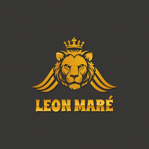 Mockup logo with the title 'LEON MARE || Logo Design'