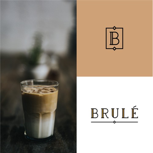 Filigree logo with the title 'Fancy French Cafe Logo'