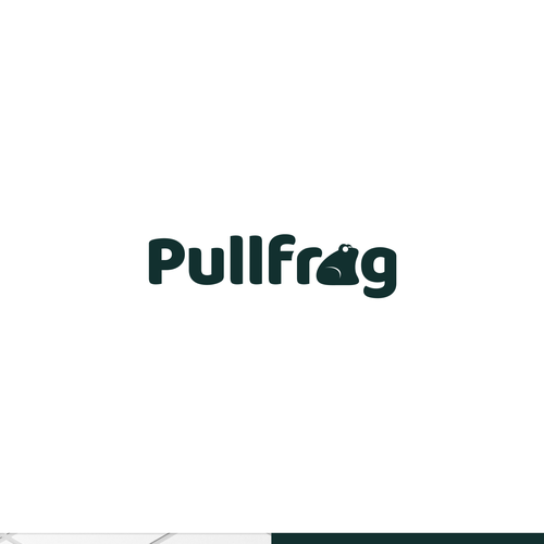 Frog logo with the title 'Tech startup wordmark & logo'