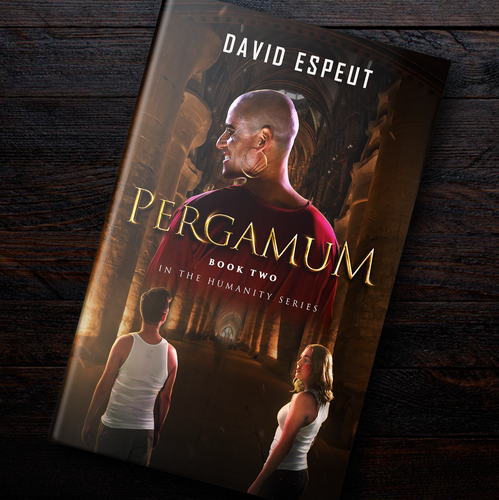 Series book cover with the title '"Pergamum" Artwork (Sci-Fi Novel)'