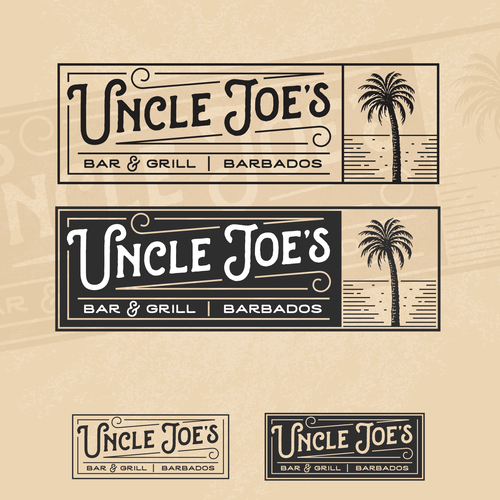 Grill design with the title 'Uncle Joe's'