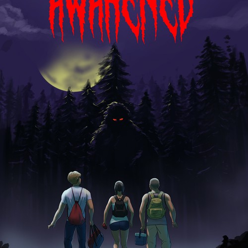 Horror artwork with the title 'Movie Poster'