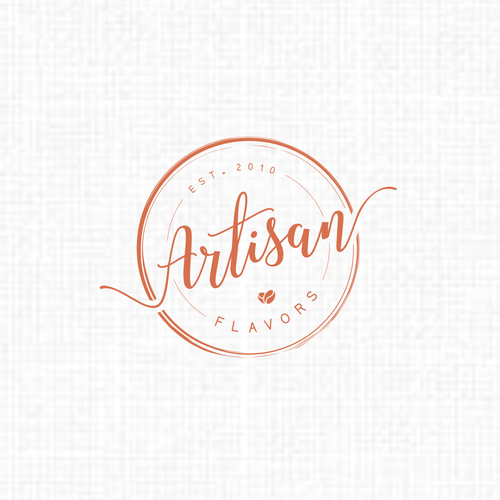Drawn logo with the title 'Artisan flavors'