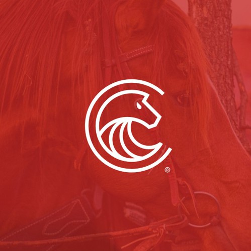 Beautiful logo with the title 'Modern Line-Art Logo for Cavallino Ranch'