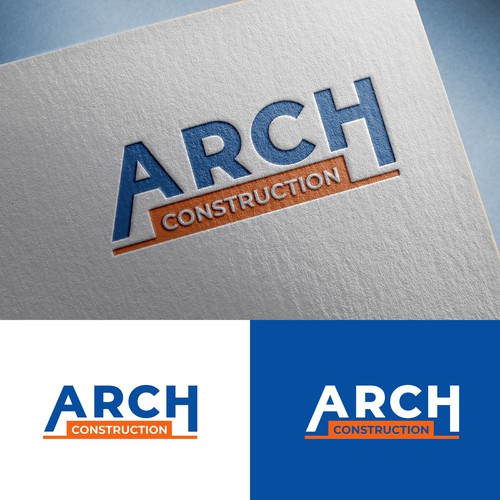 Mortgage brand with the title 'Logo Design of Arch Construction'