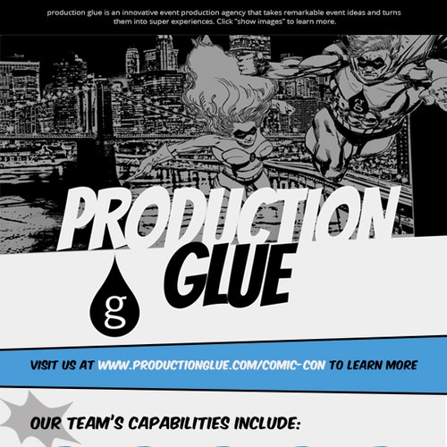 Lighting design with the title 'Comic Illustration Email Design'