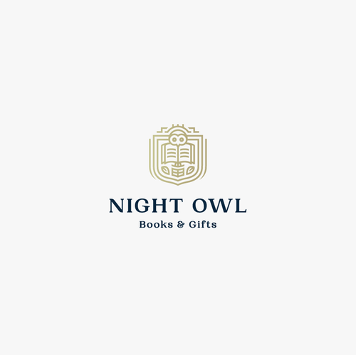 Book brand with the title 'Luxury educational logo design.'