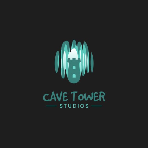 Tower logo with the title 'Cave Tower studios'