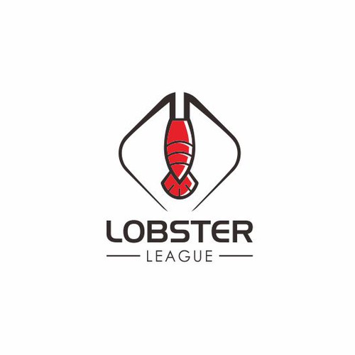 Lobster logo with the title 'Lobster League Logo'