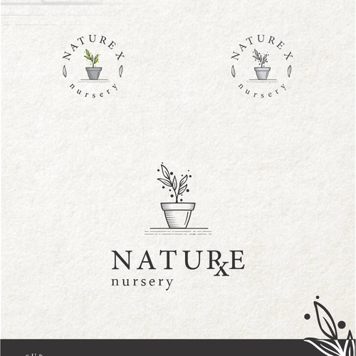 Nursery design with the title 'Creative and Fun Nursery Logo'