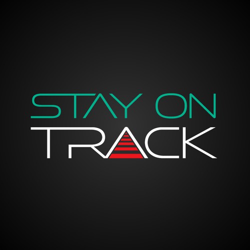 Creative-art logo with the title 'Stay on Track Logo'