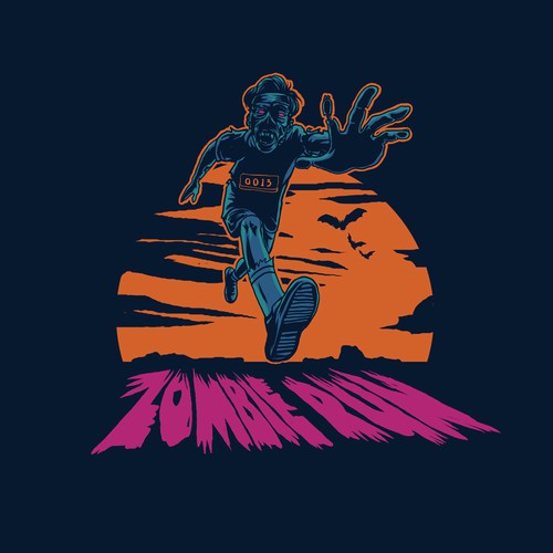 Zombie artwork with the title 'Zombie Run Fest 1'