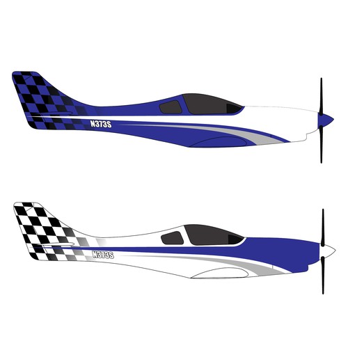 Championship design with the title 'Aircraft paint design'