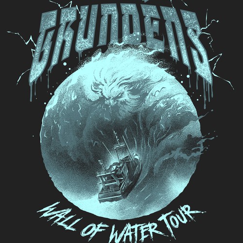 God design with the title 'WALL OF WATER TOUR'