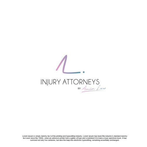 Signature brand with the title 'Cutting Edge Design for Personal Injury Law Practice'