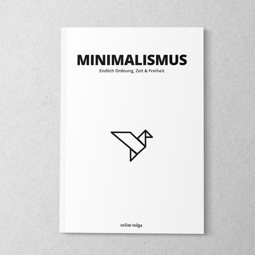 Mockup book cover with the title 'Book cover design'