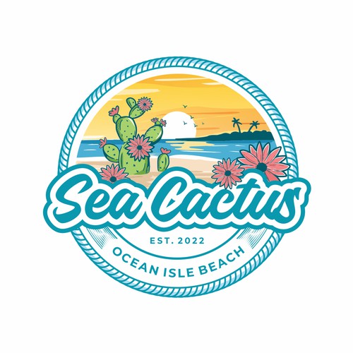 Cactus logo with the title 'Sea Cactus'