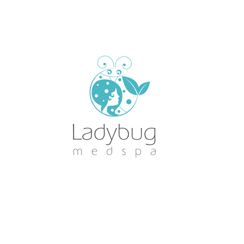 Ladybug design with the title 'logo for a spa called ladybug'