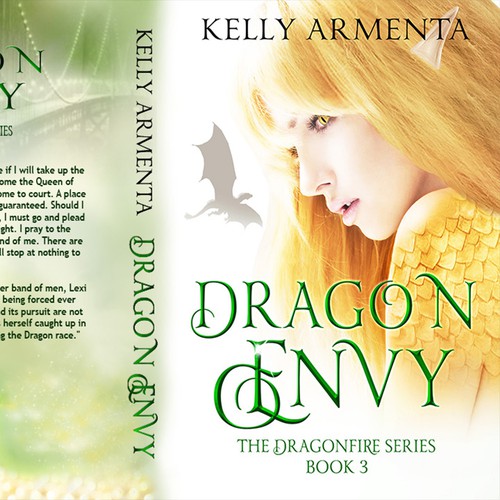 Hybrid design with the title 'Fantasy Fiction Cover Concept'