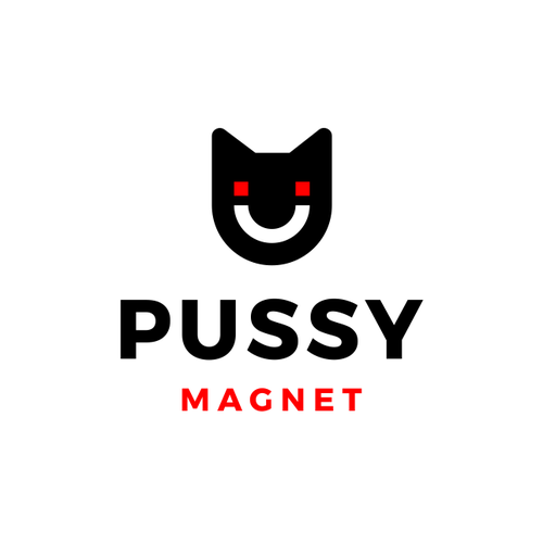 Magnet design with the title 'Pussy Magnet'