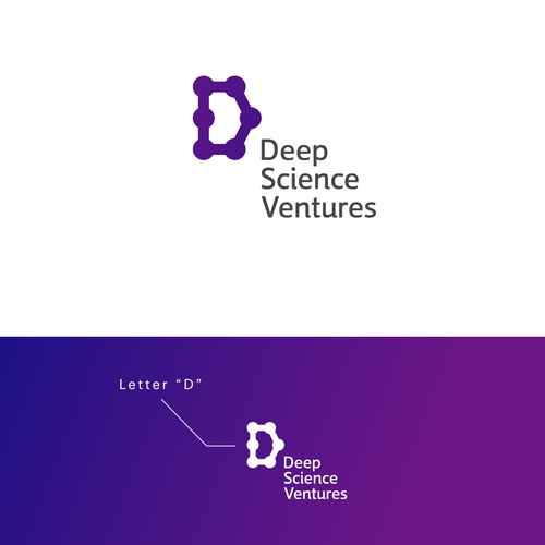Deep logo with the title 'Deep Science Ventures logo design'