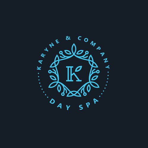 Spa logo with the title 'day spa logo concept'