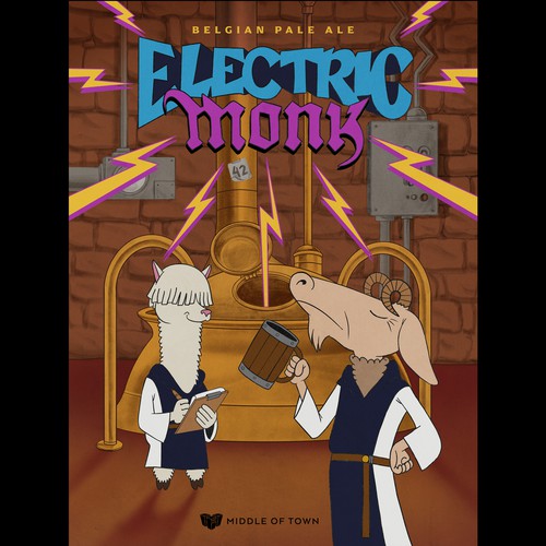 Classic illustration with the title 'Poster for an eclectic Brewery'