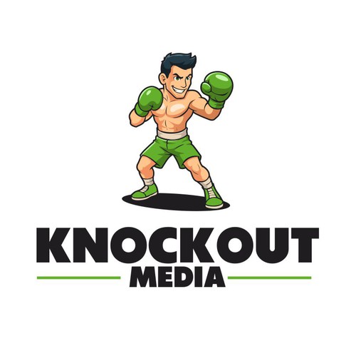 Boxing-gloves logo with the title 'Sport technology logo'