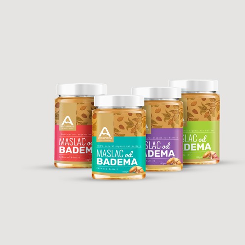 Food label with the title 'Butter Label design'