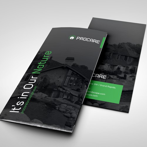 Pool design with the title 'Landscape/pool sales flyer'