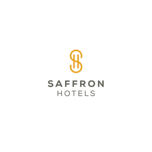 Hospitality logo with the title 'Concept for Saffron Hotels'