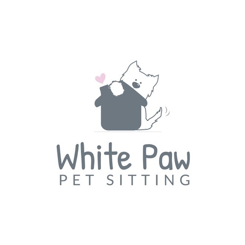 Care brand with the title 'Dog sitting Logo'