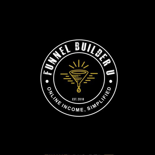 Funnel design with the title 'funnel builder '