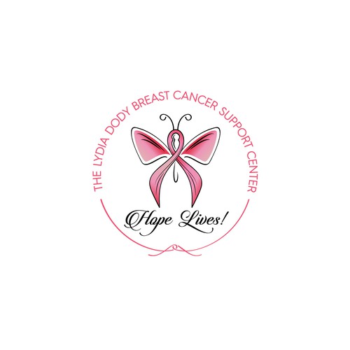Cancer logo with the title 'the Breast Cancer support logo'